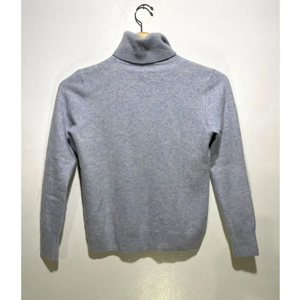 Galerie Lafayette 100% cashmere sweater classic winter protection blue women 03